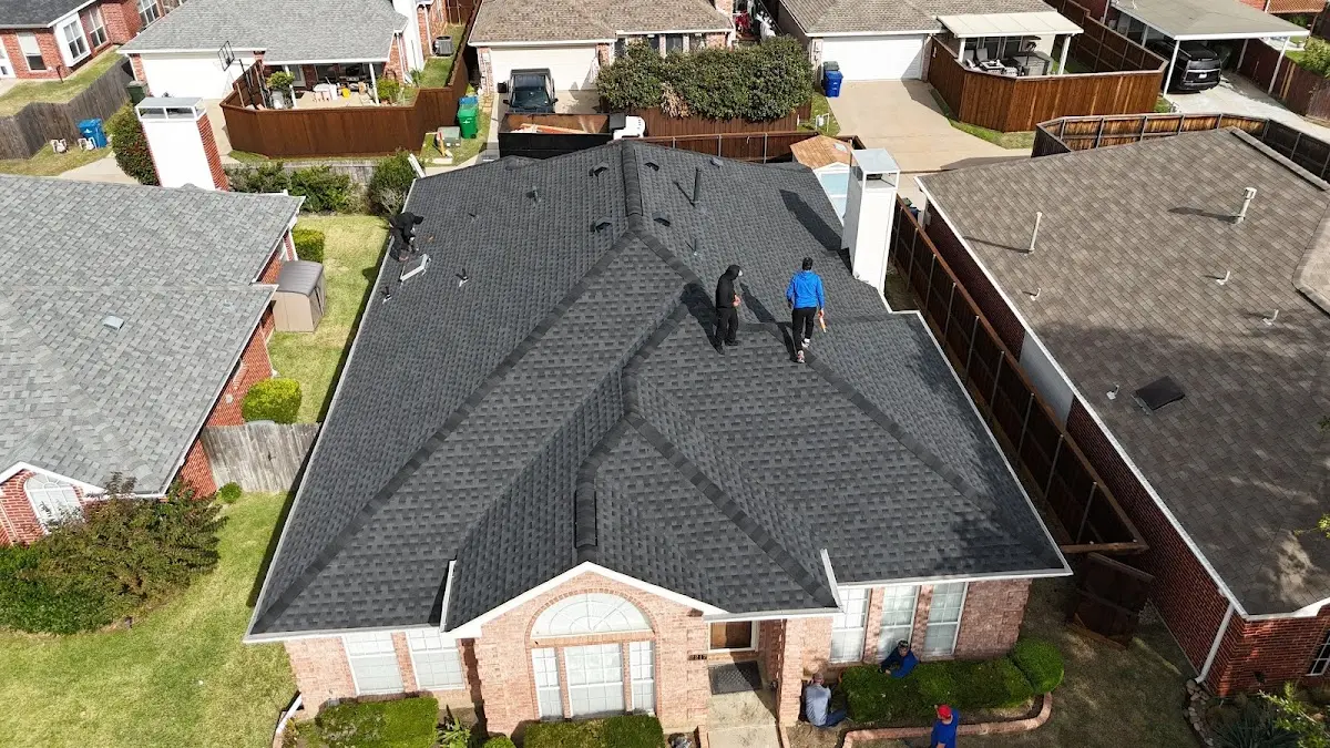 Commercial Roofing work in progress on a Vernon Hills property